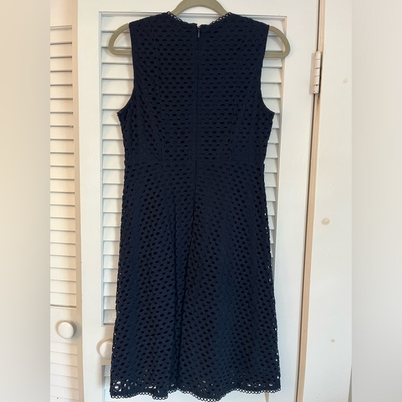 Navy Eyelet Dress - Picture 2 of 2